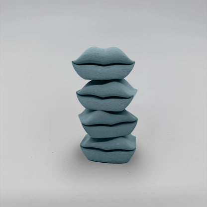 Baciate SET 4x Pusinka držáky na svícen z betonu stohovací sada 4ks