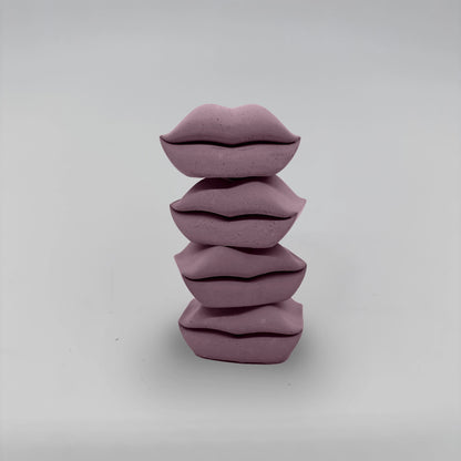 Baciate SET 4x Pusinka držáky na svícen z betonu stohovací sada 4ks