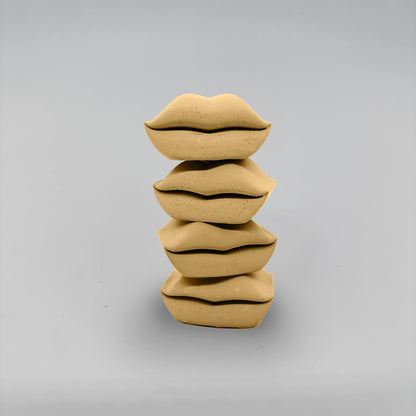 Baciate SET 4x Pusinka držáky na svícen z betonu stohovací sada 4ks