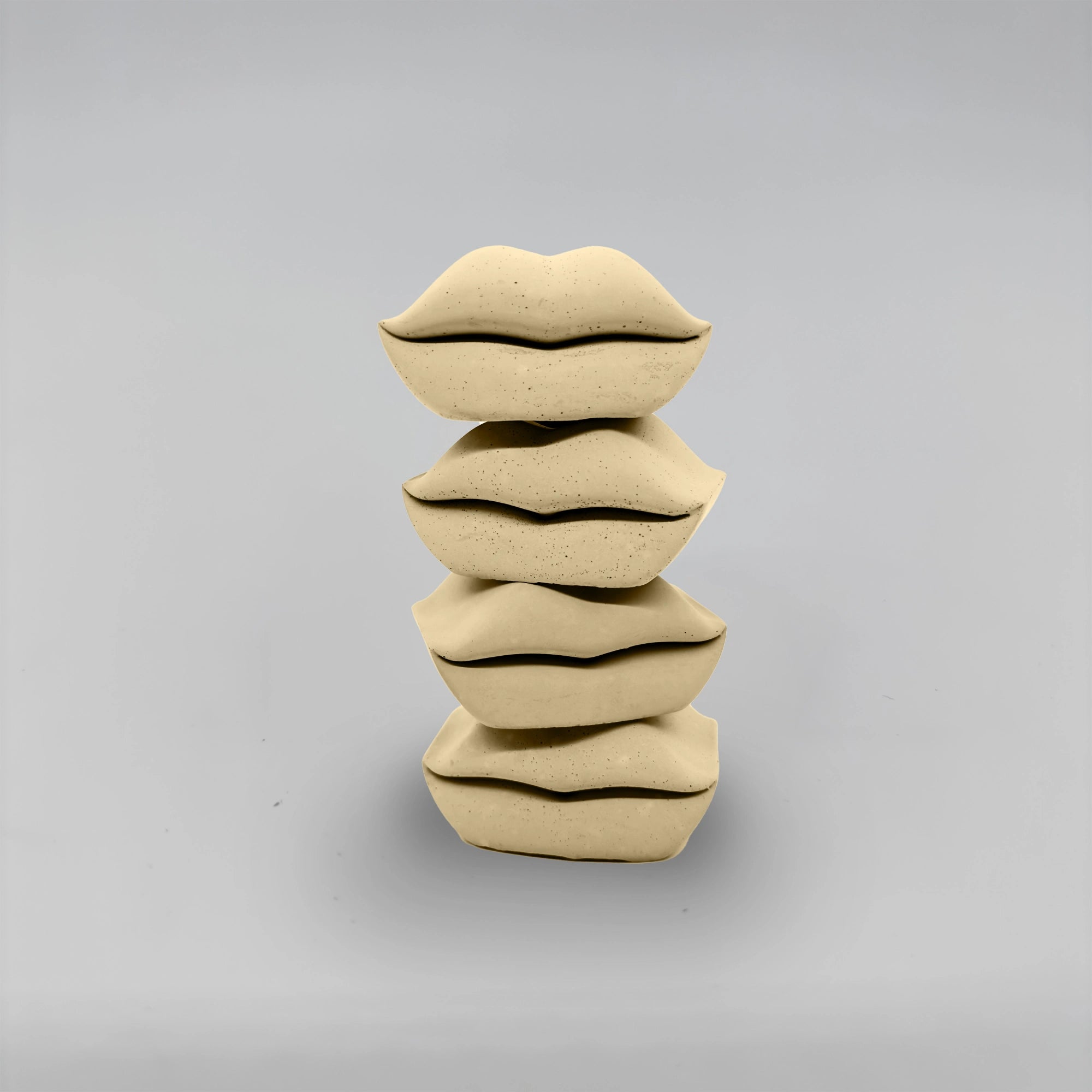 Baciate SET 4x Pusinka držáky na svícen z betonu stohovací sada 4ks