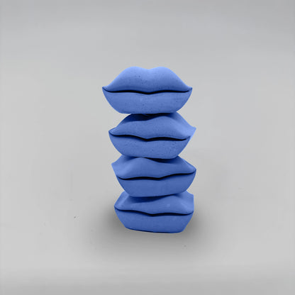 Baciate SET 4x Pusinka držáky na svícen z betonu stohovací sada 4ks