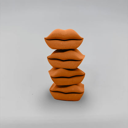 Baciate SET 4x Pusinka držáky na svícen z betonu stohovací sada 4ks