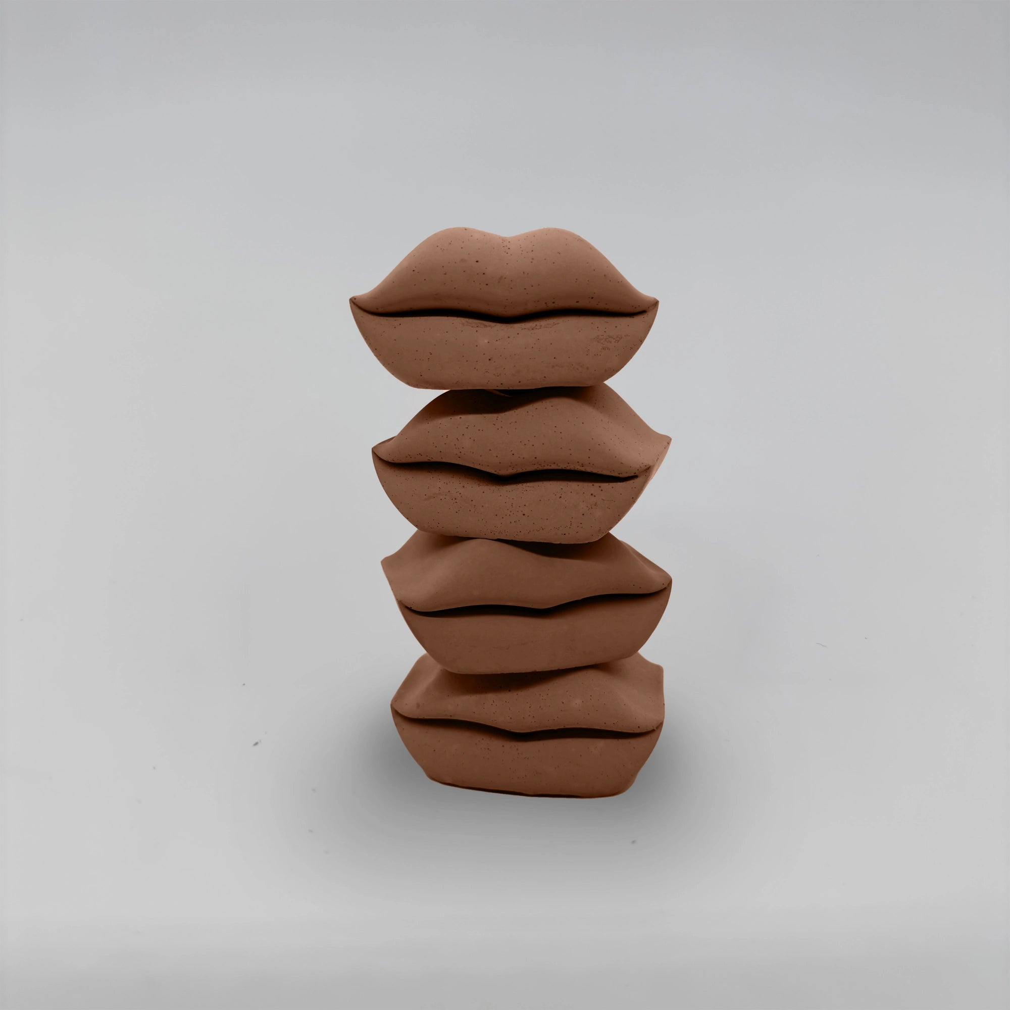 Baciate SET 4x Pusinka držáky na svícen z betonu stohovací sada 4ks