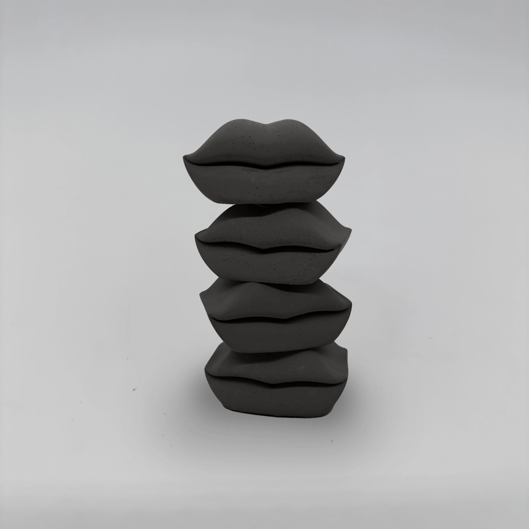 Baciate SET 4x Pusinka držáky na svícen z betonu stohovací sada 4ks