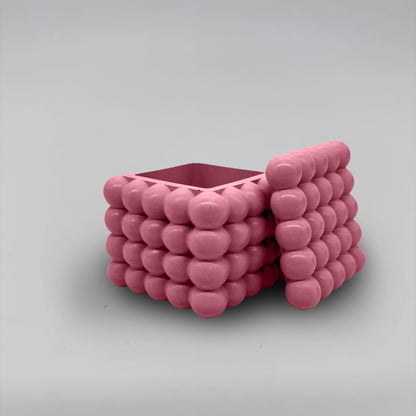 Bolla Nádobka bublinová univerzální z betonu + víčko / podtácek