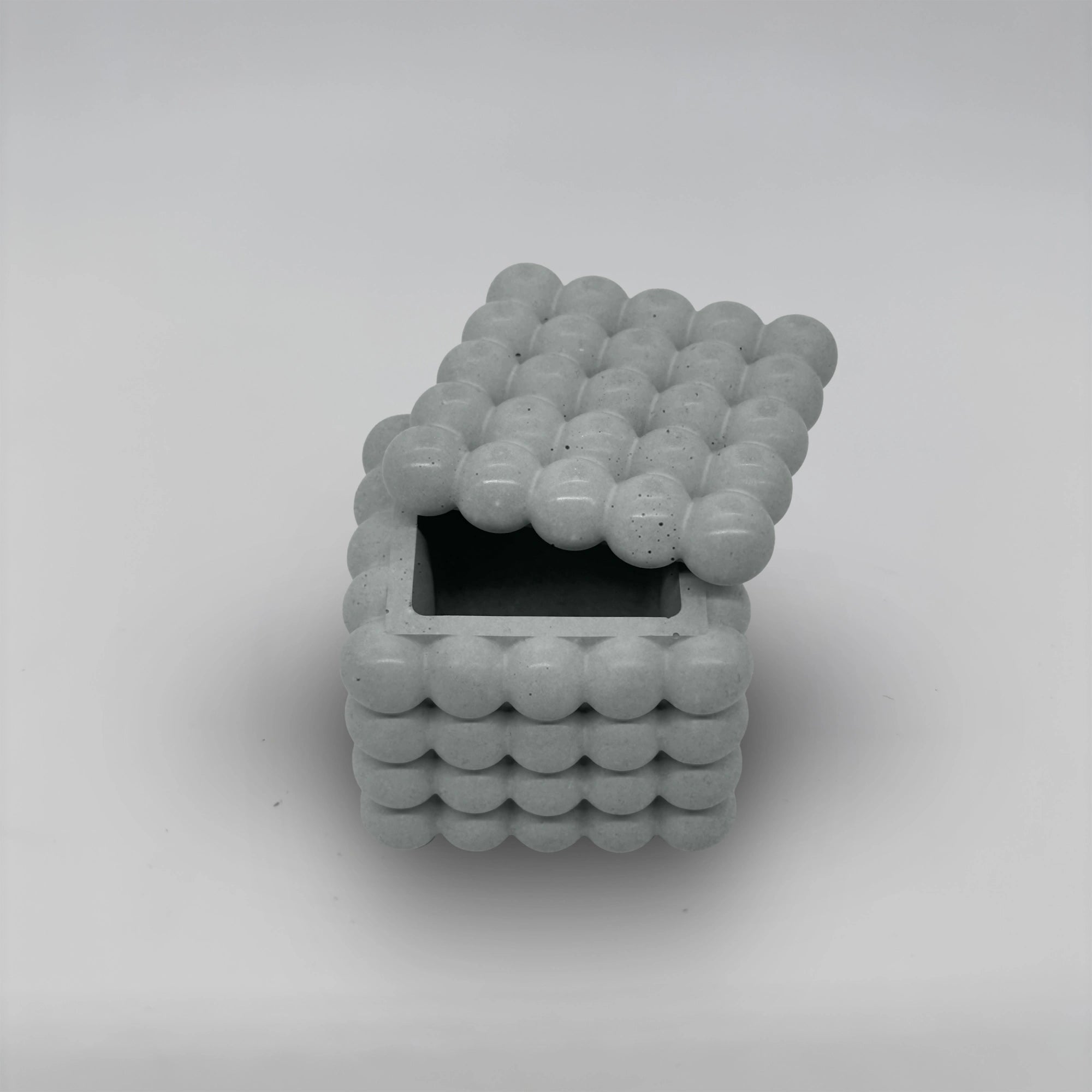 Bolla Nádobka bublinová univerzální z betonu + víčko / podtácek