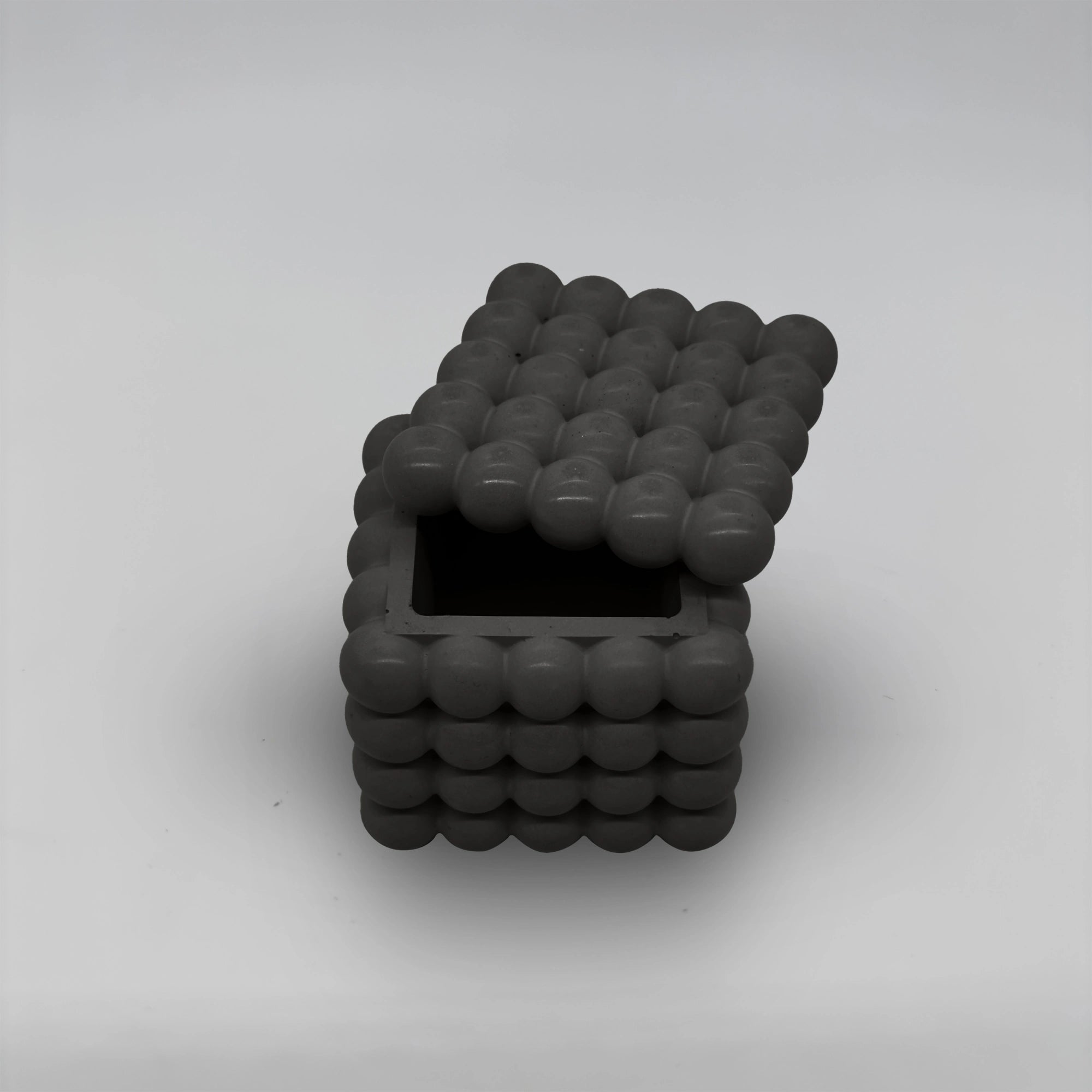 Bolla Nádobka bublinová univerzální z betonu + víčko / podtácek