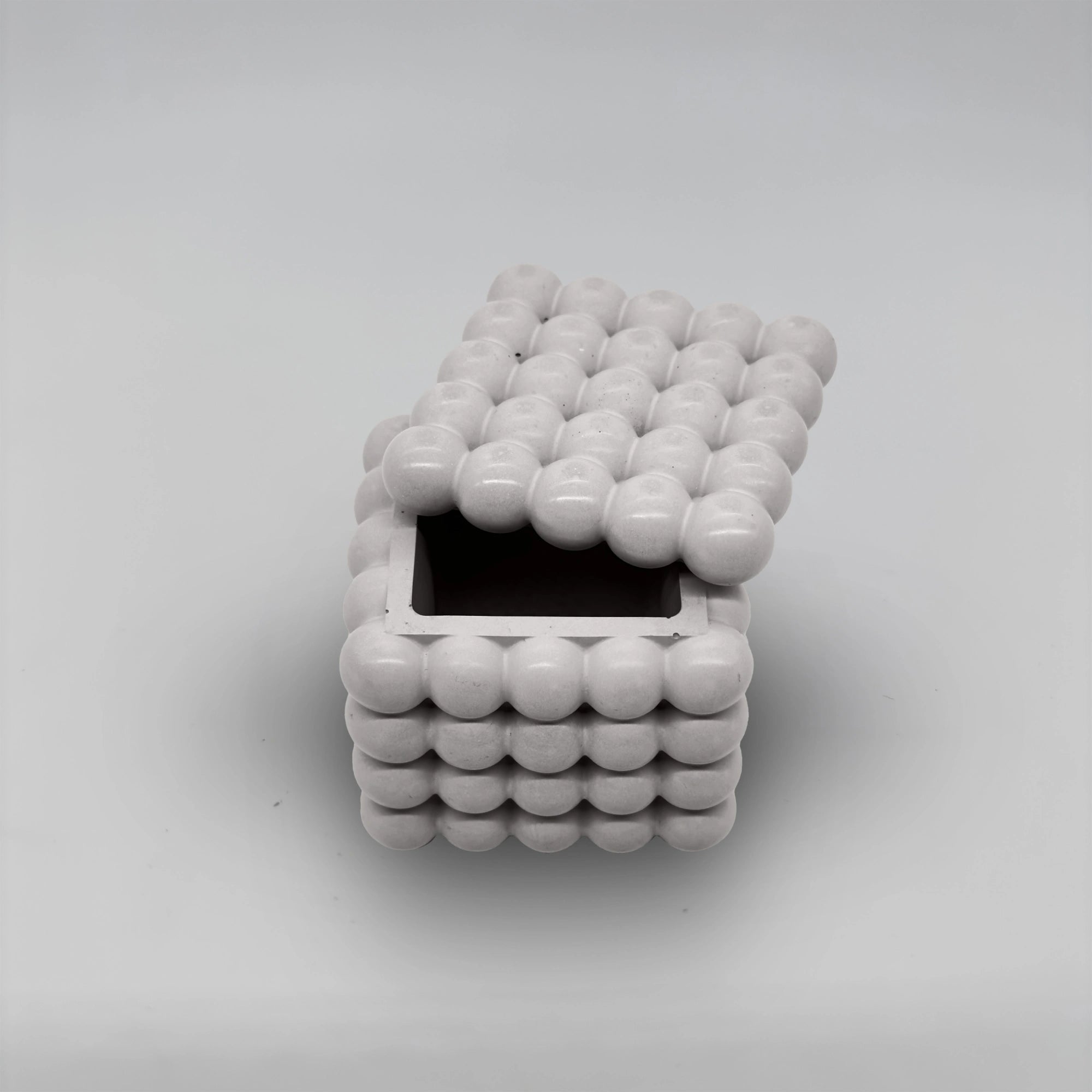 Bolla Nádobka bublinová univerzální z betonu + víčko / podtácek