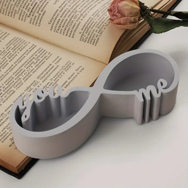 Infini Boîte Dvojitá nádobka nekonečno ,You and me,, z betonu