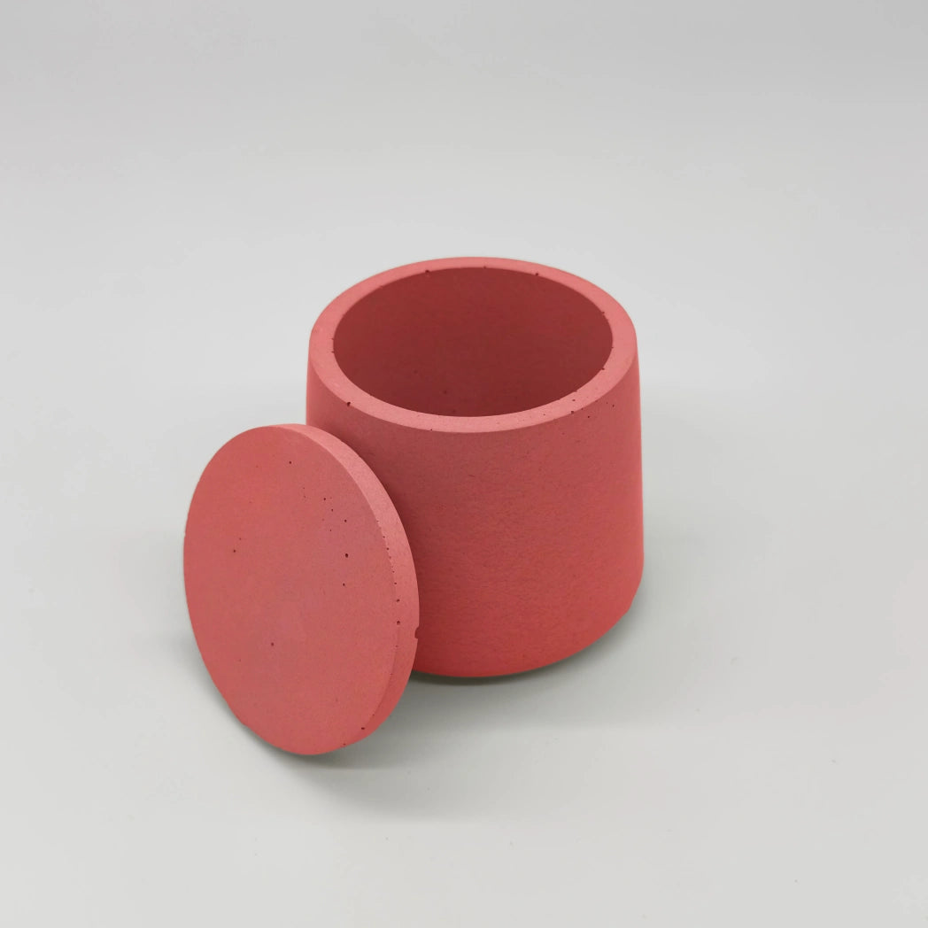 ConcaveJar Nádobka prohnutá z UHPC betonu + víčko