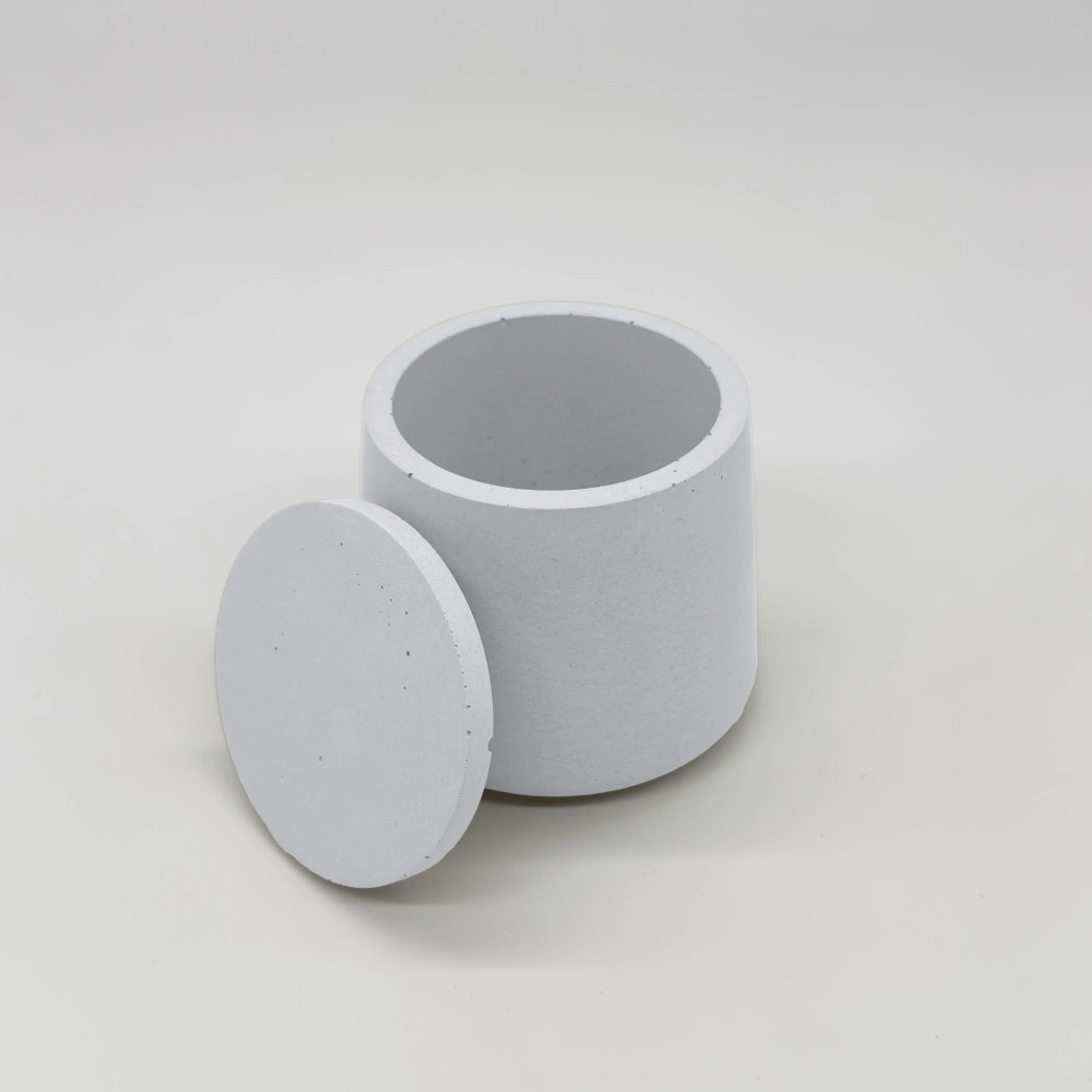 ConcaveJar Nádobka prohnutá z UHPC betonu + víčko