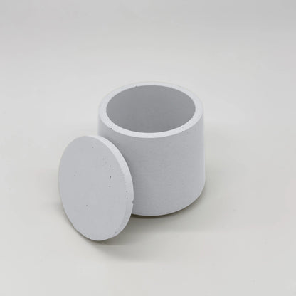 ConcaveJar Nádobka prohnutá z UHPC betonu + víčko