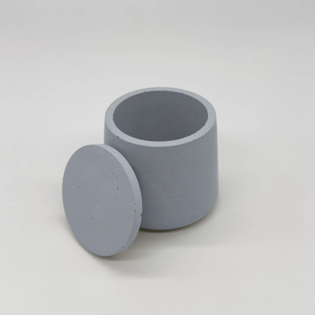 ConcaveJar Nádobka prohnutá z UHPC betonu + víčko