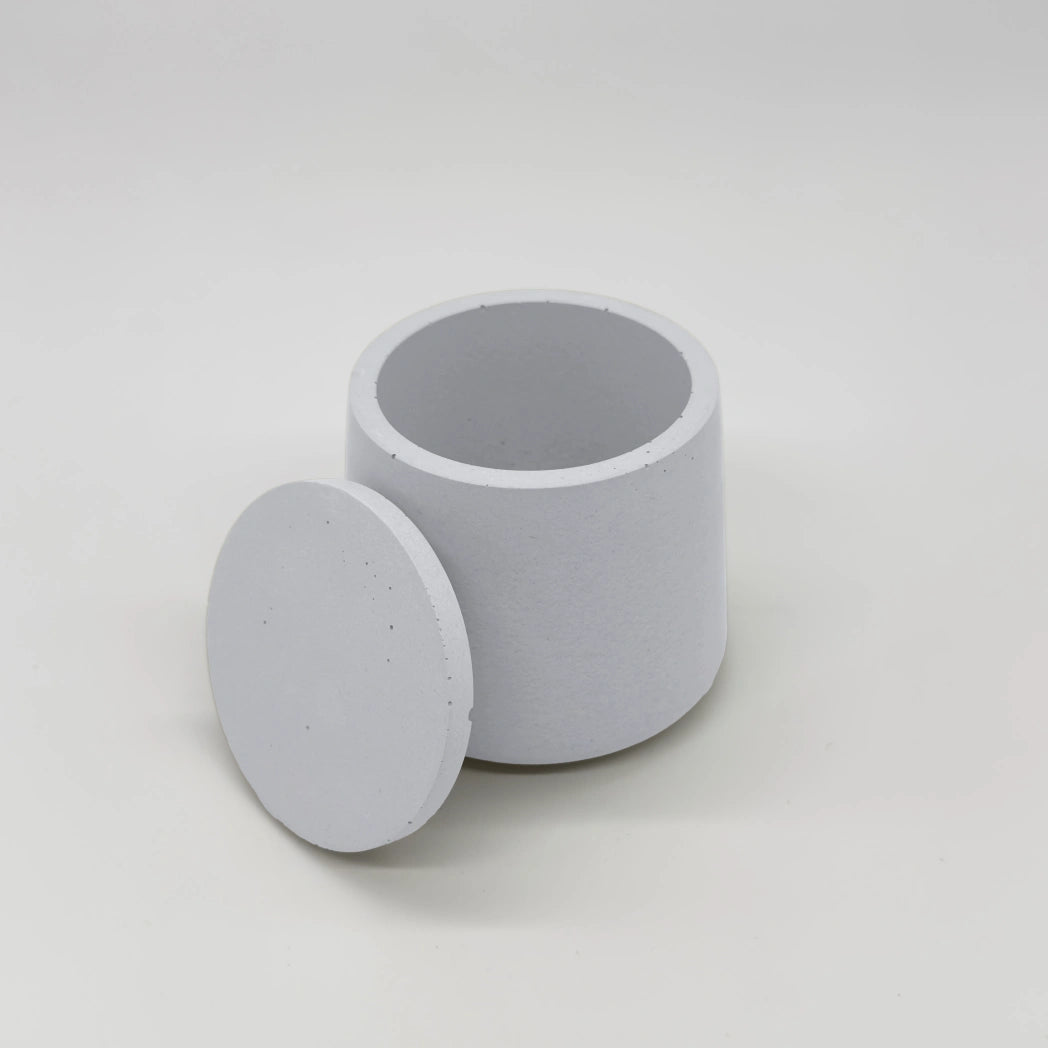 ConcaveJar Nádobka prohnutá z UHPC betonu + víčko