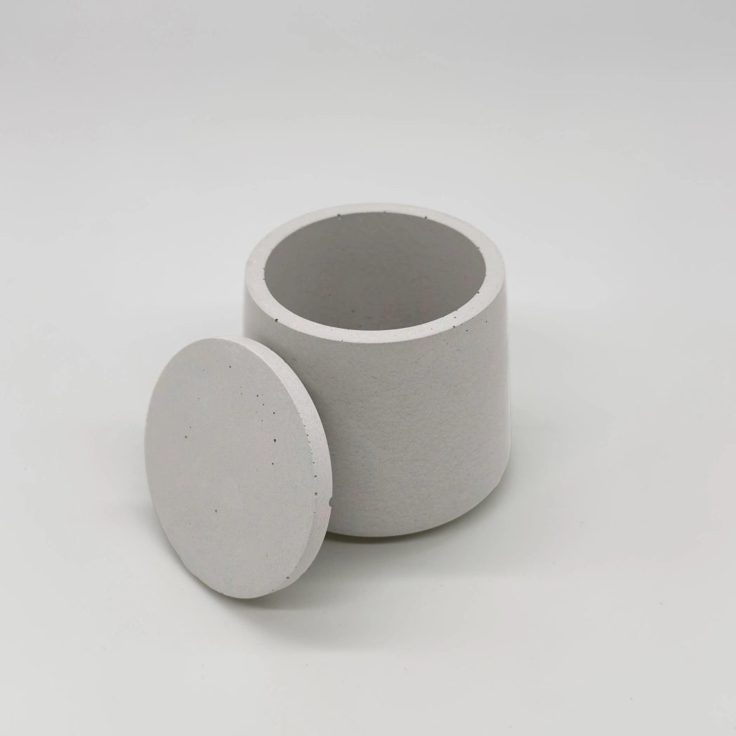 ConcaveJar Nádobka prohnutá z UHPC betonu + víčko