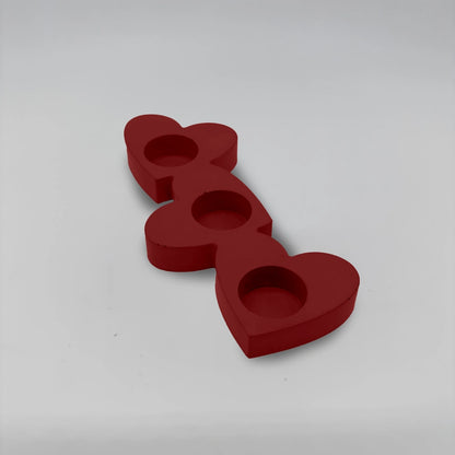 Cœurs connectés spojená Srdce svícen z betonu