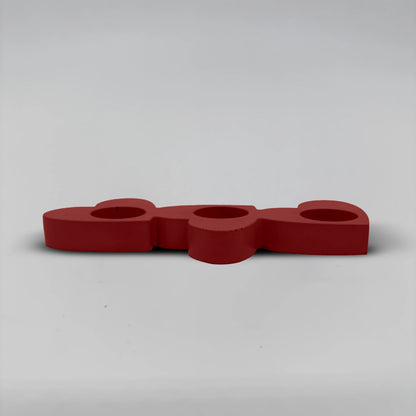 Cœurs connectés spojená Srdce svícen z betonu