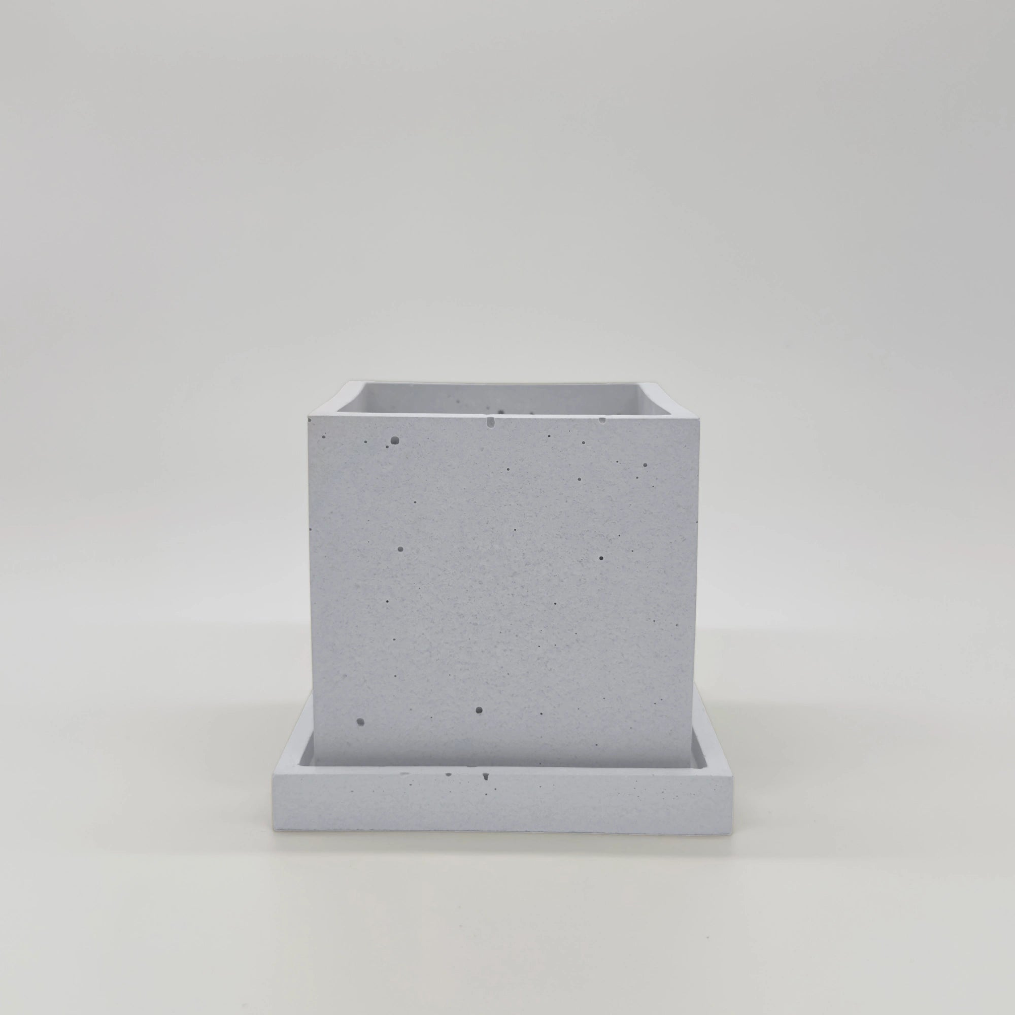 TheJar Cube Nádobka univerzální z UHPC betonu čtvercová + podtácek