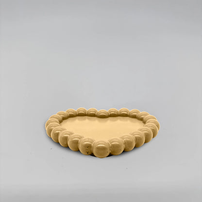 Cuore Podtácek bublinový srdcový z betonu