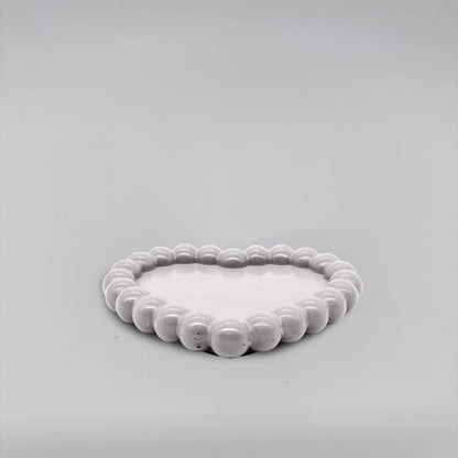 Cuore Podtácek bublinový srdcový z betonu