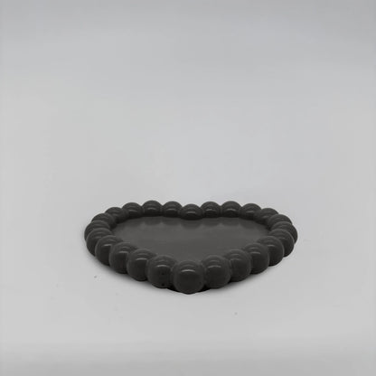 Cuore Podtácek bublinový srdcový z betonu