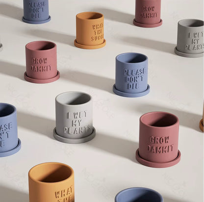Récipient ,Please don't Die, Nádobka z betonu + podtácek