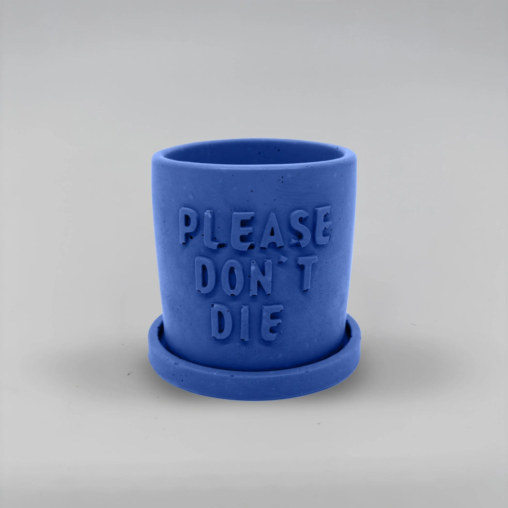 Récipient ,Please don't Die, Nádobka z betonu + podtácek