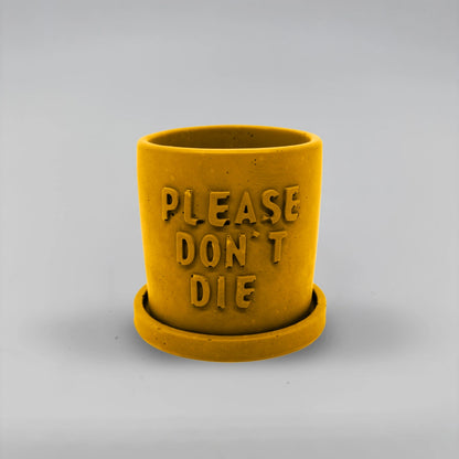 Récipient ,Please don't Die, Nádobka z betonu + podtácek