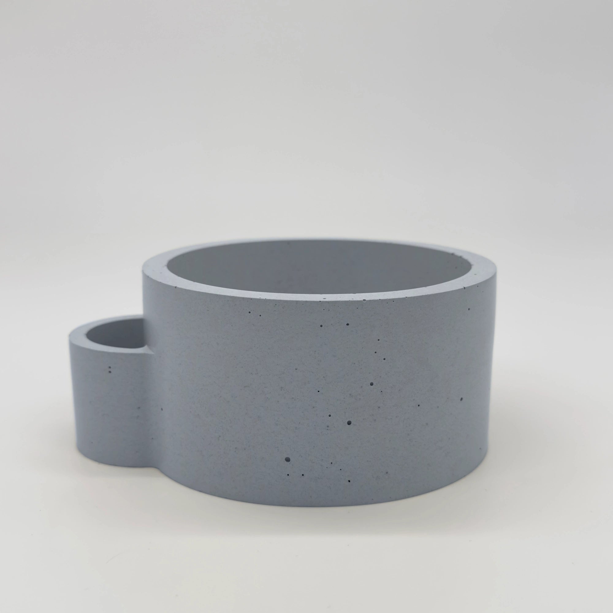 DuoMatch Nádobka s přihrádkou z UHPC betonu kulatá