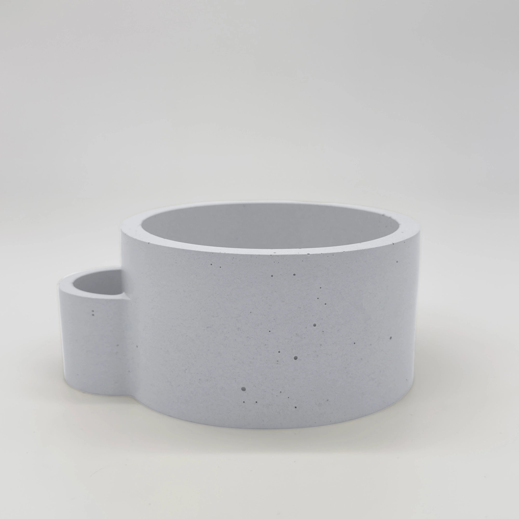 DuoMatch Nádobka s přihrádkou z UHPC betonu kulatá