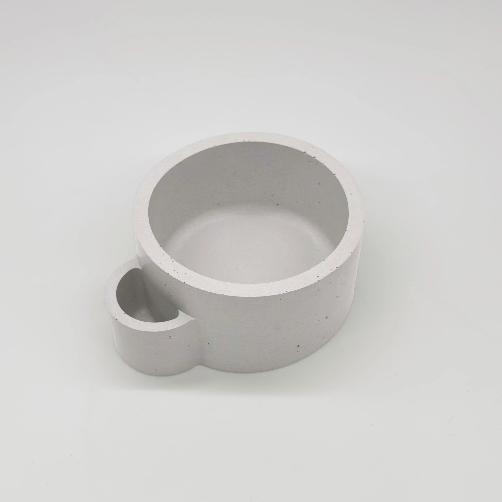 DuoMatch Nádobka s přihrádkou z UHPC betonu kulatá