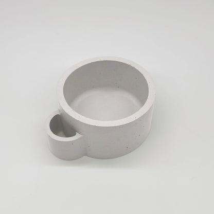 DuoMatch Nádobka s přihrádkou z UHPC betonu kulatá