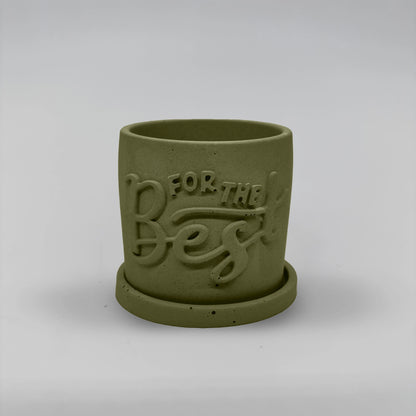 Récipient ,For the Best, Nádobka z betonu multifunkční + podtácek