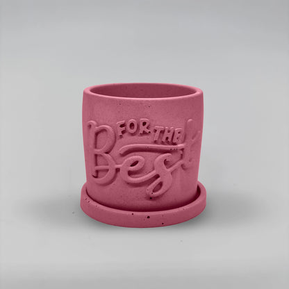 Récipient ,For the Best, Nádobka z betonu multifunkční + podtácek