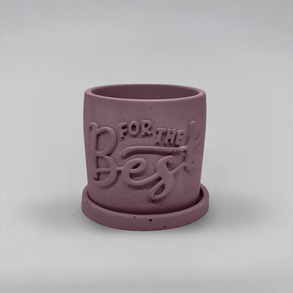 Récipient ,For the Best, Nádobka z betonu multifunkční + podtácek