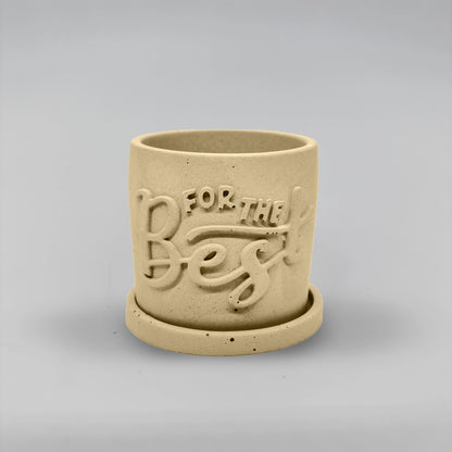 Récipient ,For the Best, Nádobka z betonu multifunkční + podtácek