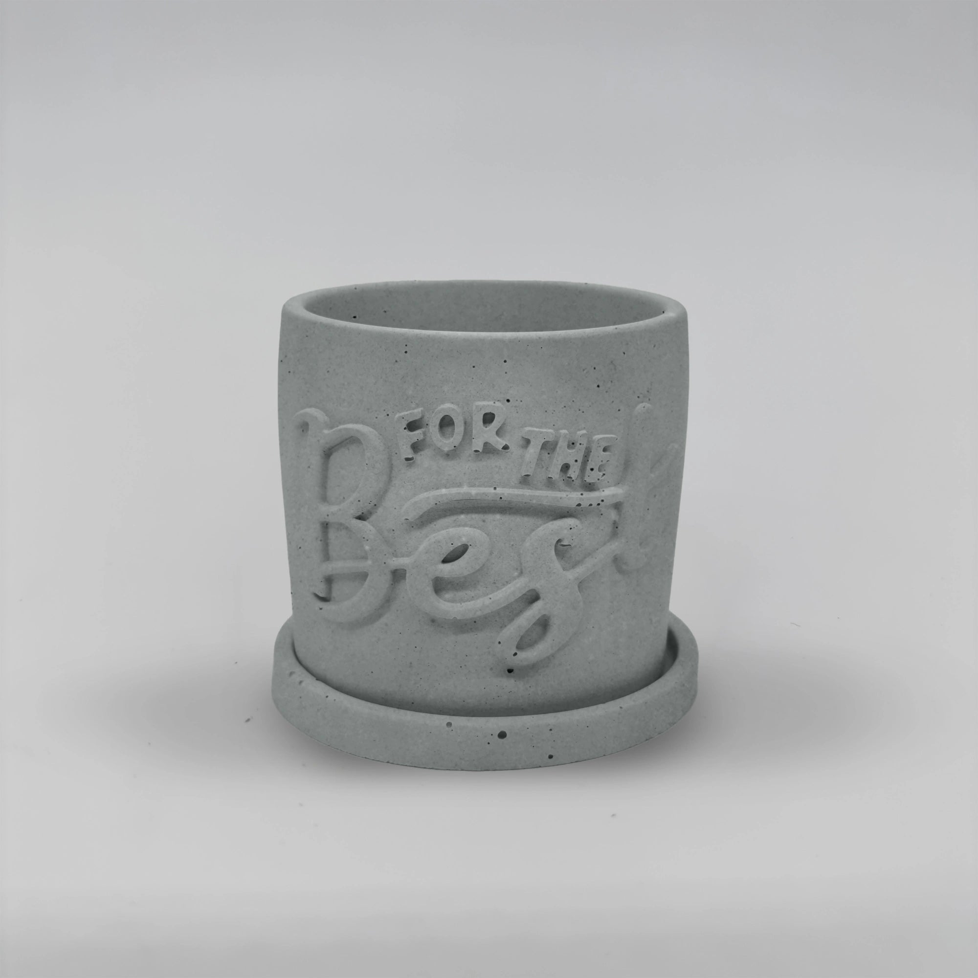 Récipient ,For the Best, Nádobka z betonu multifunkční + podtácek