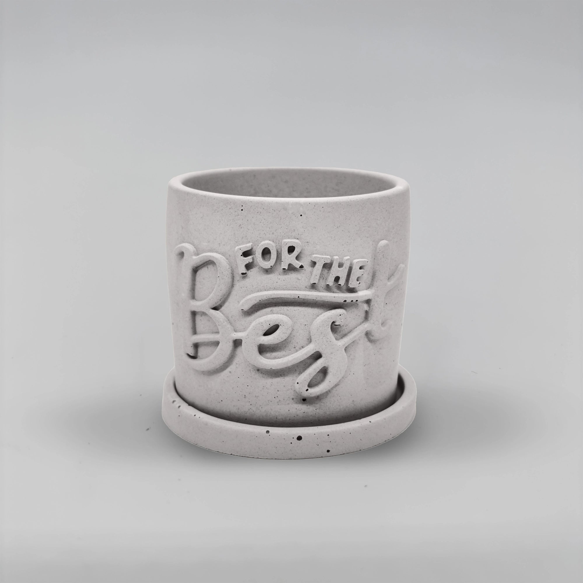 Récipient ,For the Best, Nádobka z betonu multifunkční + podtácek