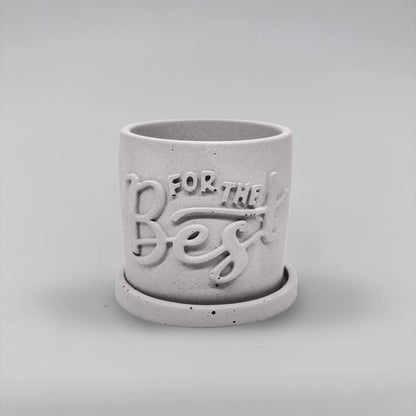Récipient ,For the Best, Nádobka z betonu multifunkční + podtácek