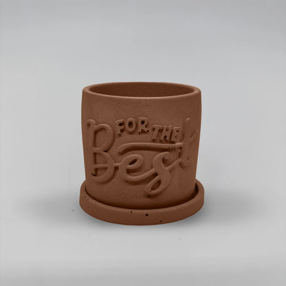 Récipient ,For the Best, Nádobka z betonu multifunkční + podtácek