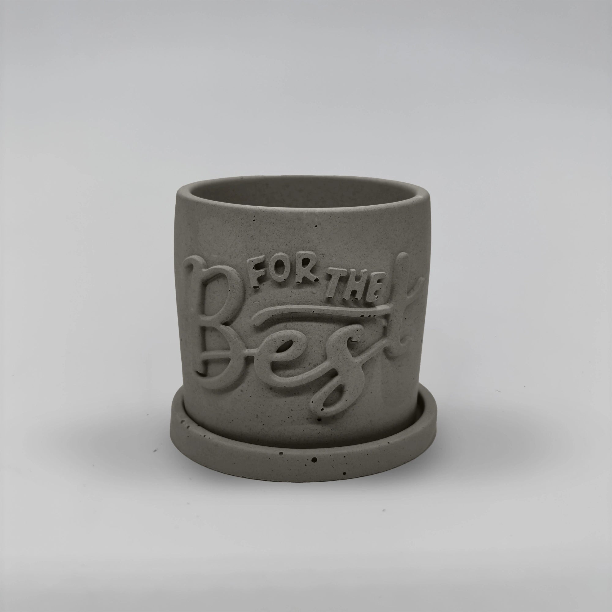 Récipient ,For the Best, Nádobka z betonu multifunkční + podtácek