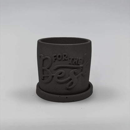 Récipient ,For the Best, Nádobka z betonu multifunkční + podtácek