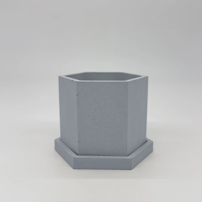 TheJar Hex Nádobka univerzální z UHPC betonu oktagonová + podtácek