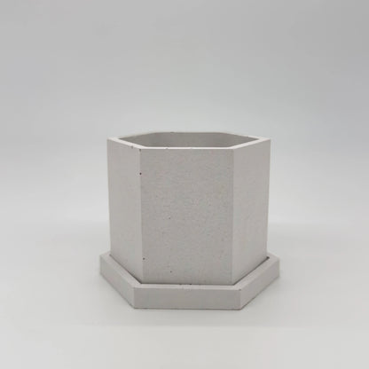 TheJar Hex Nádobka univerzální z UHPC betonu oktagonová + podtácek