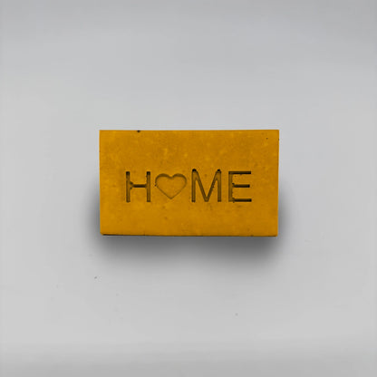 Pot ,HOME, Květináček malý s drenáží z betonu hranatý