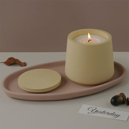 ConcaveJar Nádobka prohnutá z UHPC betonu + víčko