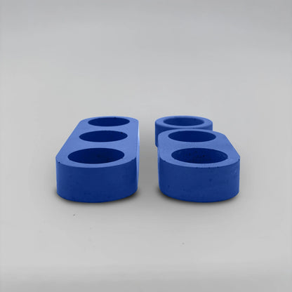 Lineup TRIO Sada 3+2+1 více-dutinových držáků na svíčku z betonu