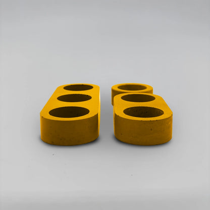 Lineup TRIO Sada 3+2+1 více-dutinových držáků na svíčku z betonu