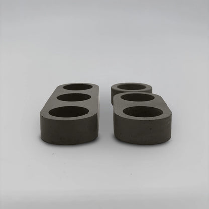 Lineup TRIO Sada 3+2+1 více-dutinových držáků na svíčku z betonu