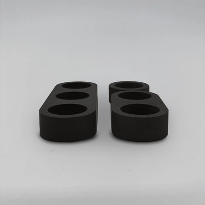 Lineup TRIO Sada 3+2+1 více-dutinových držáků na svíčku z betonu